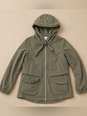 Lululemon Rain Check Jacket Size 6 Sage Green Hooded Utility Rain Jacket